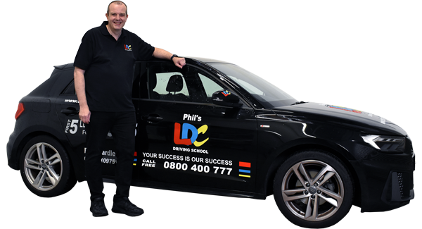 Phil Wardle's driving school car
